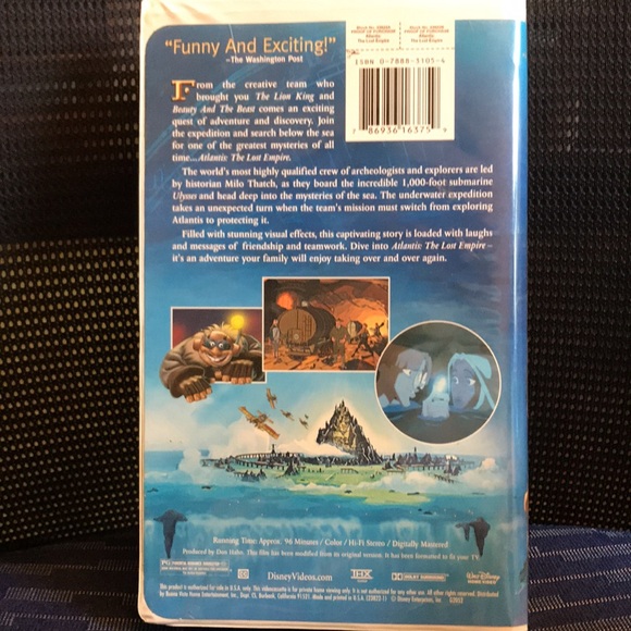 *6 for $25* Disney **Atlantis - The Lost Empire** Cartoon VHS 📼 tape ~ movie 🎥 - Picture 2 of 5
